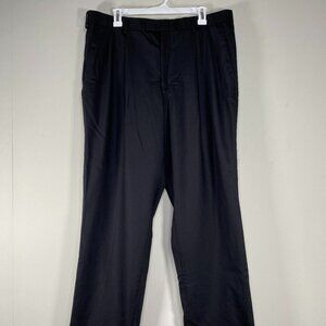 Dockers Wool Blend RELAXED FIT Pleated Dress Pants Men's 36 x 30 Black Office